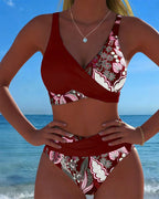 JARDINS BIKINI FLEURI BICOLORE