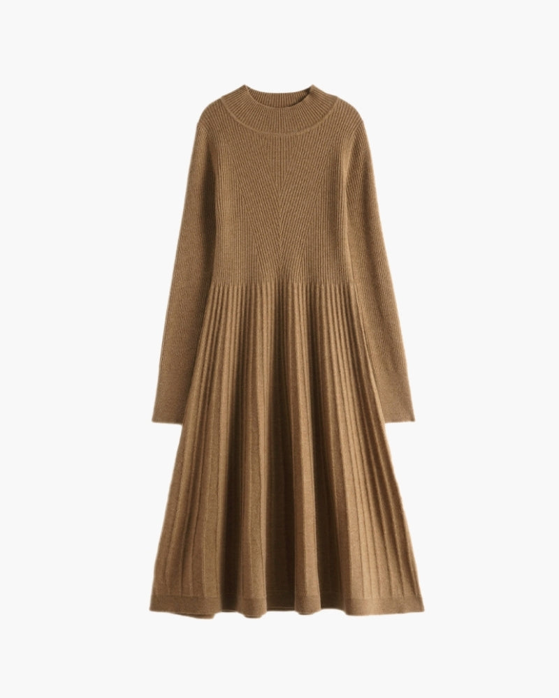 ISAURE ROBE ÉVASÉE CACHEMIRE