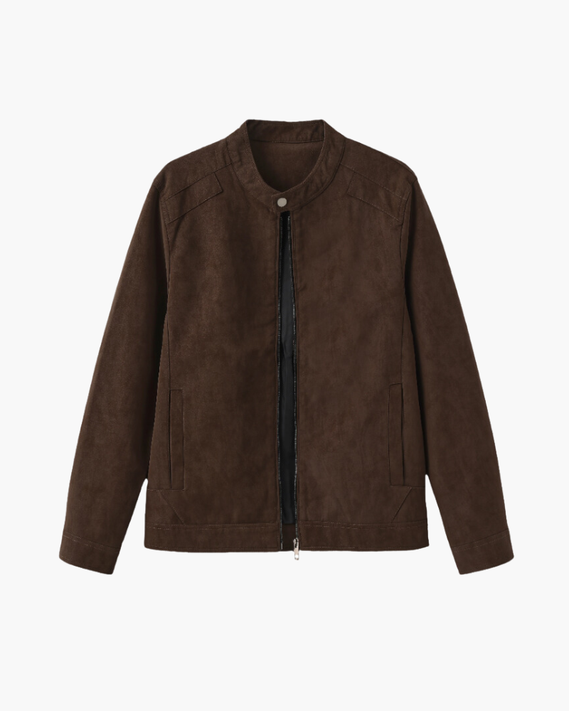ESTATE VESTE DAIM CUIR