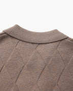 CARDIGAN ZIPPÉ LOSANGES