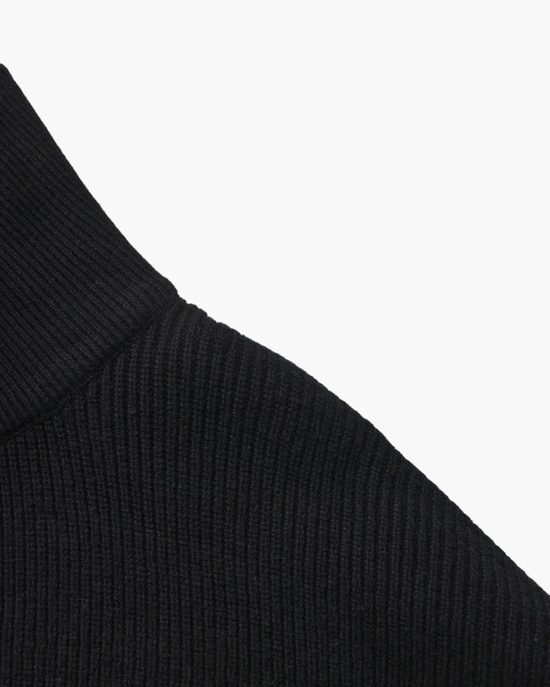PULL DEMI-ZIP MAILLE RAFFINÉ