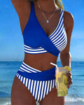 RIVIERA BIKINI CROISÉ RAYÉ