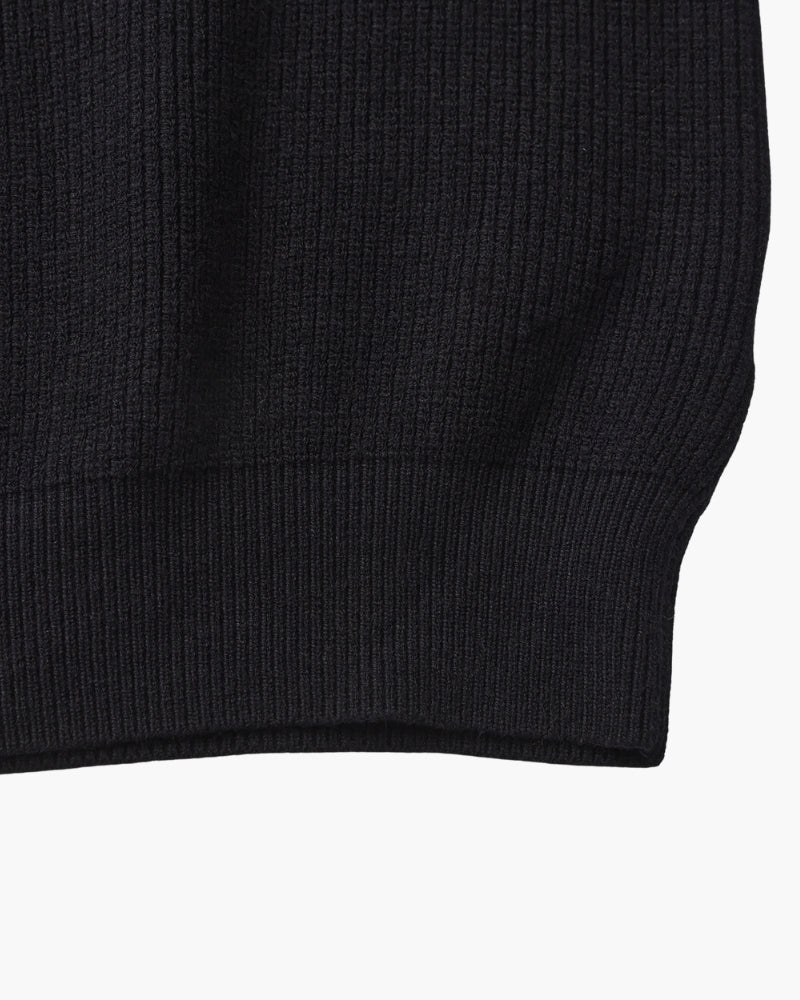PULL DEMI-ZIP MAILLE RAFFINÉ