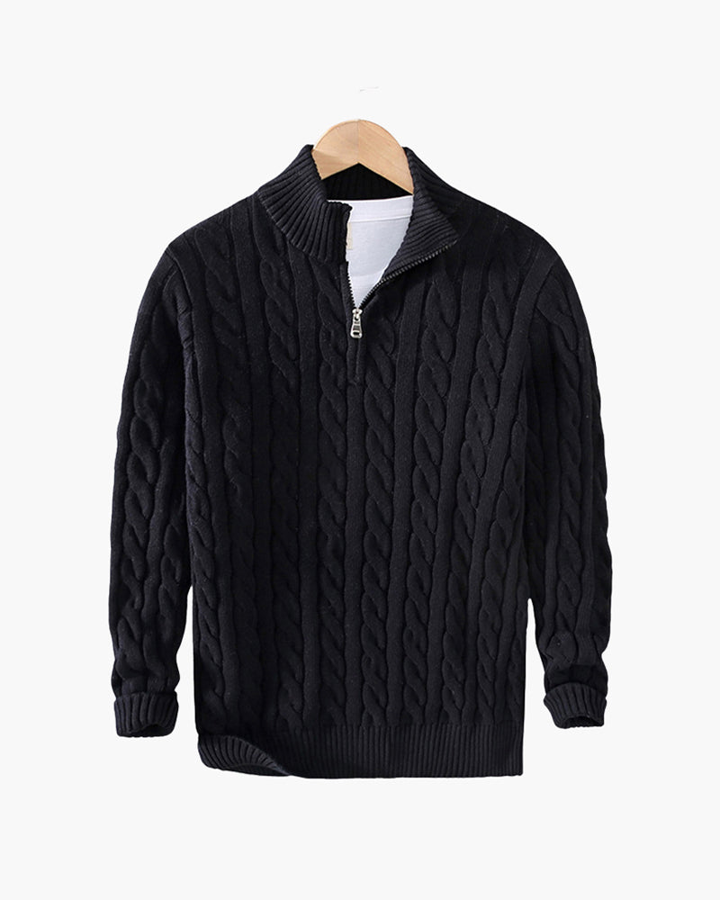 VERBIER PULL DEMI-ZIP HOMME
