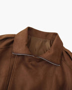 VESTE DRAPÉE DAIM VINTAGE