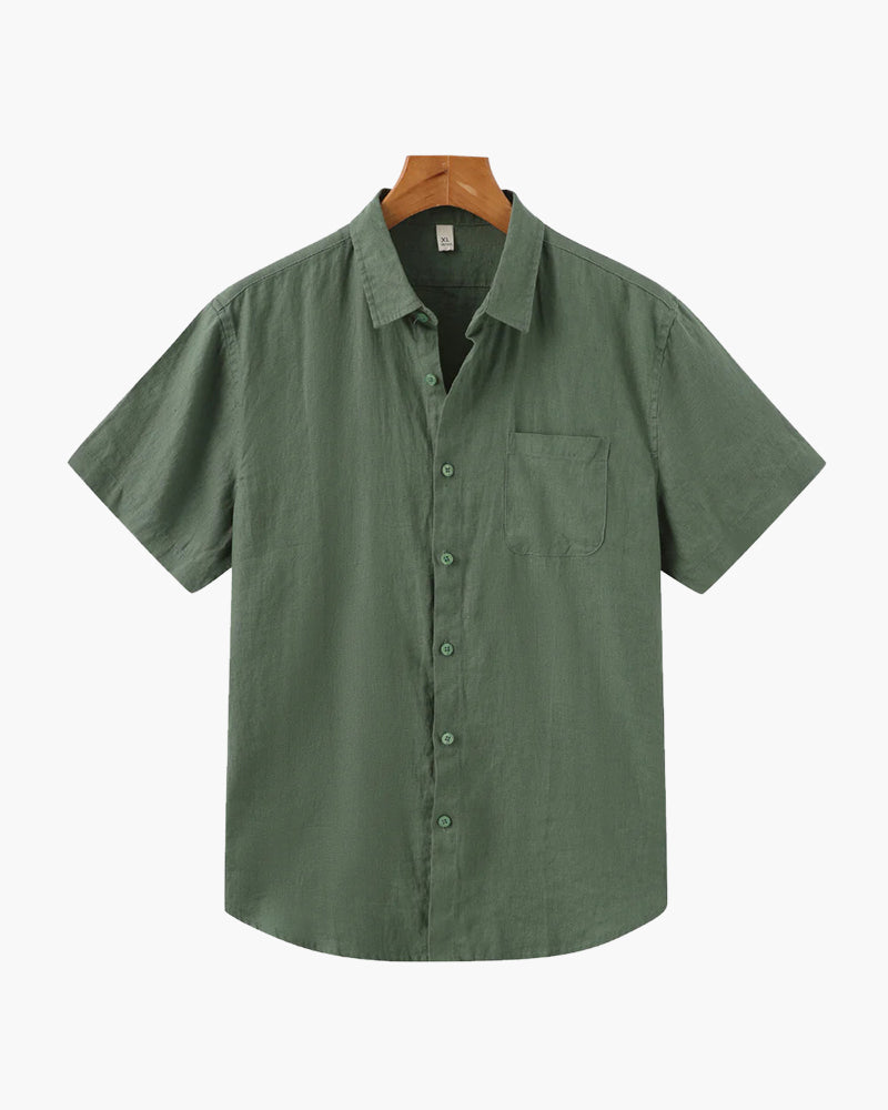 CAPE TOWN CHEMISE LIN COURTE