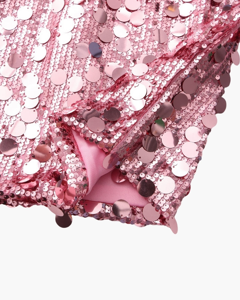 STÉPHANIE MINI ROBE SEQUINS