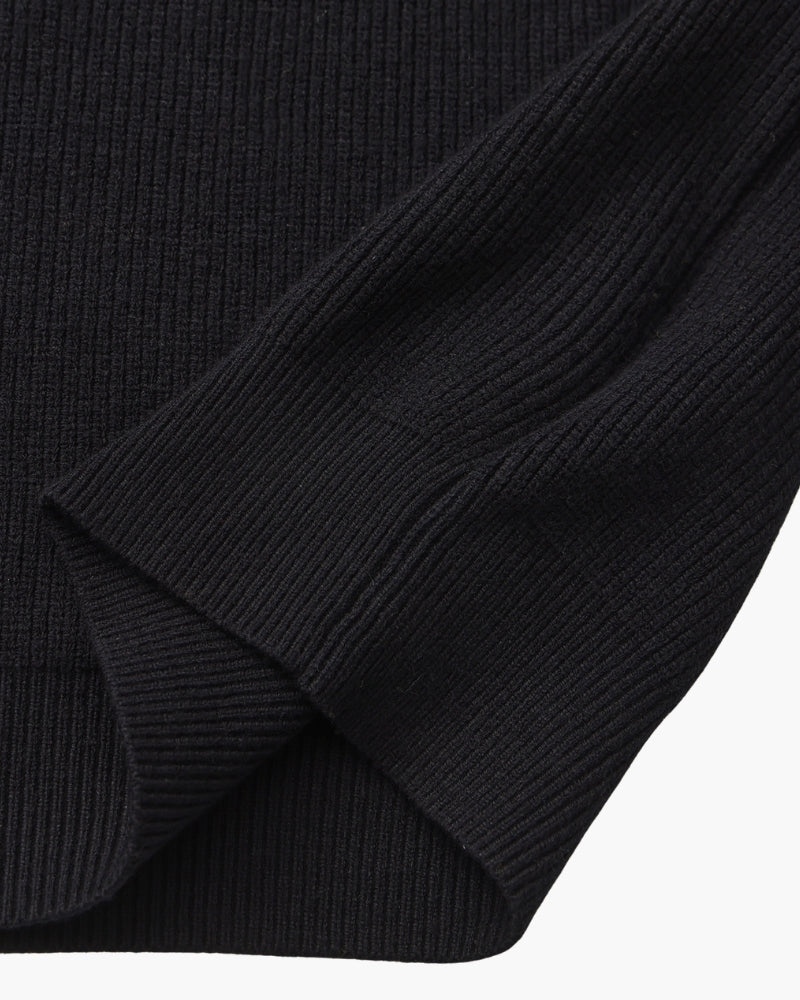 PULL DEMI-ZIP MAILLE RAFFINÉ