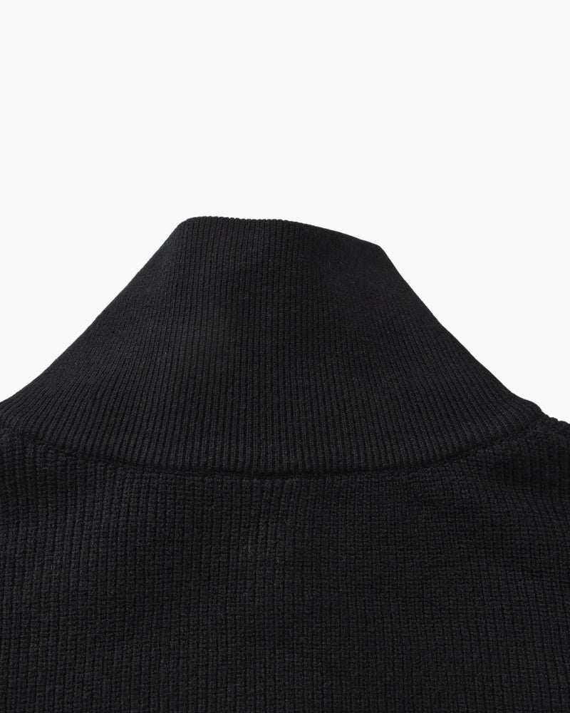 PULL DEMI-ZIP MAILLE RAFFINÉ