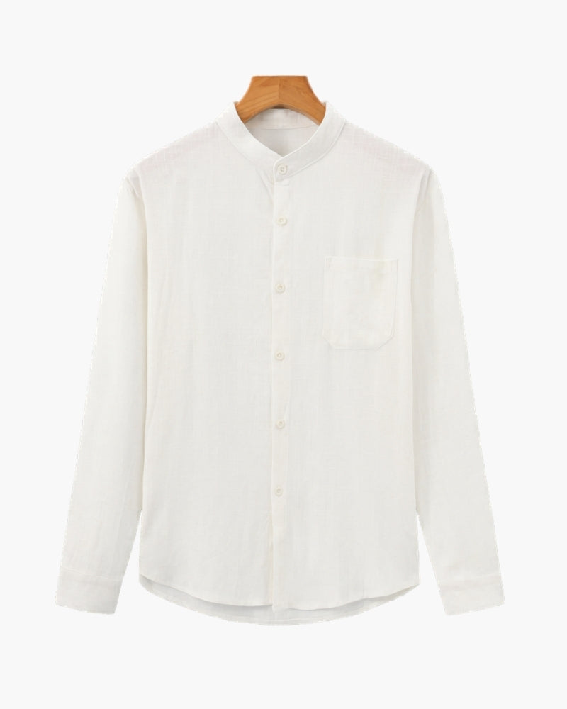CHEMISE COL MANDARIN COTON