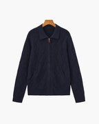 CARDIGAN ZIPPÉ LOSANGES