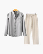 Ensemble Lin Manches Longues Old Money