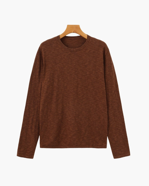 Col Rond Essentiel Lin Coton