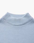 PULL COL MONTANT CÔTELÉ