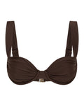 Haut de Bikini Rhodes - Chocolat