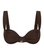Haut de Bikini Rhodes - Chocolat