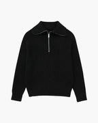 PULL ZIPPÉ RAYÉ