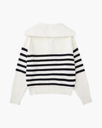 PULL ZIPPÉ RAYÉ