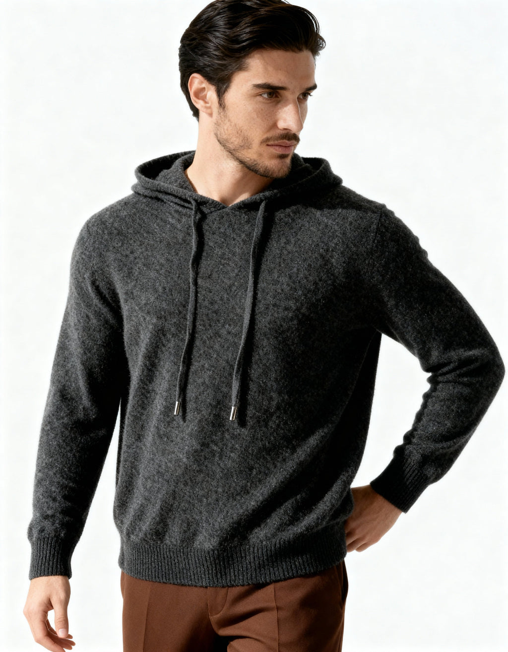 HOODIE 100% CACHEMIRE