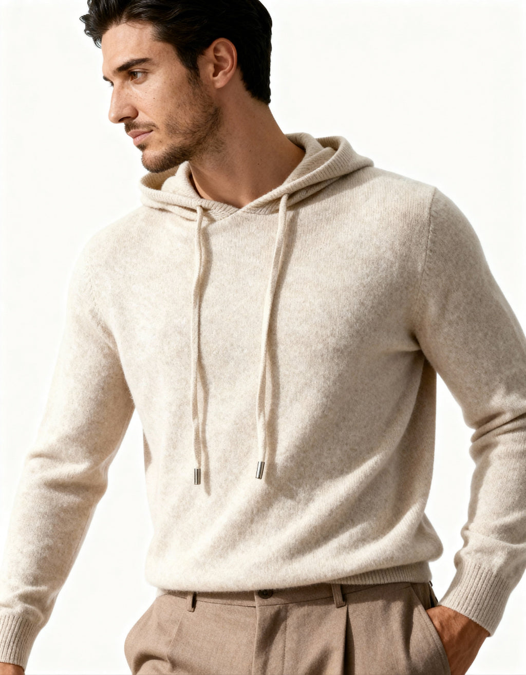 HOODIE 100% CACHEMIRE