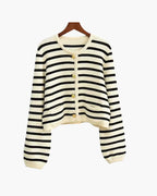 GILET LAINE RAYÉ