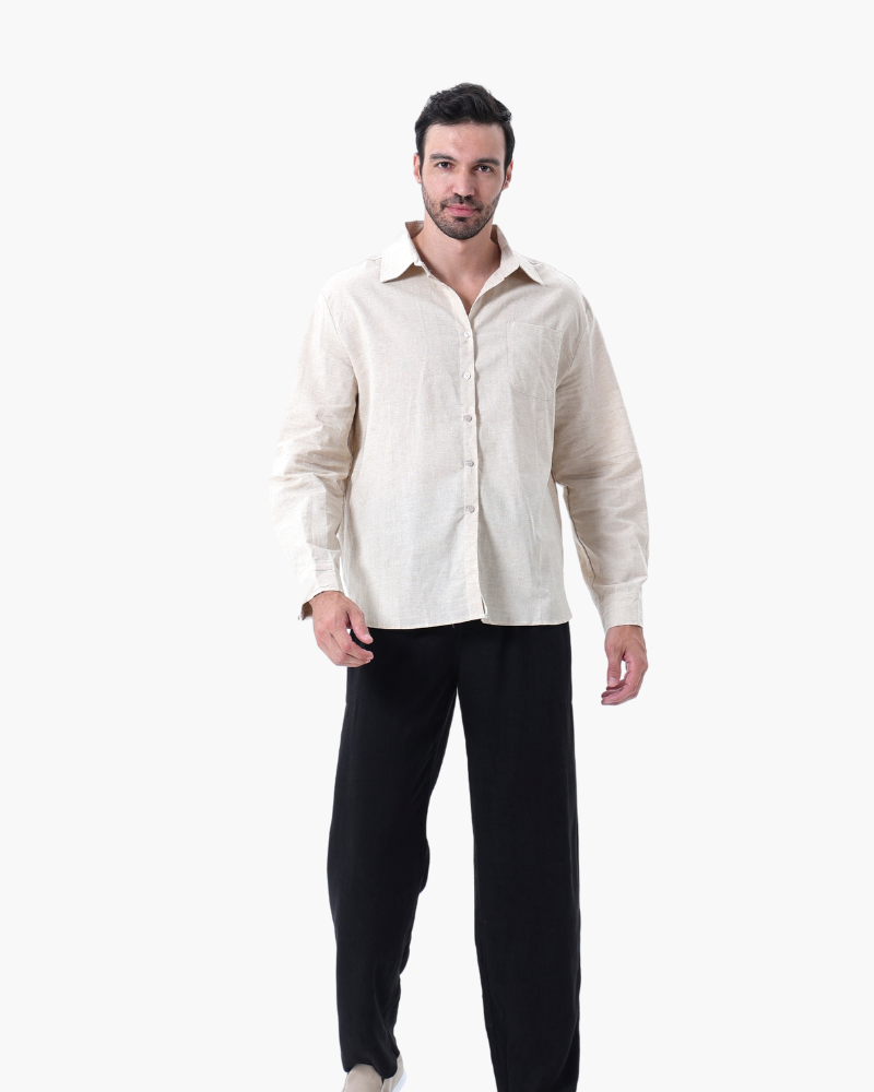 Ensemble Lin Manches Longues Old Money