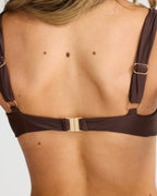 Haut de Bikini Rhodes - Chocolat