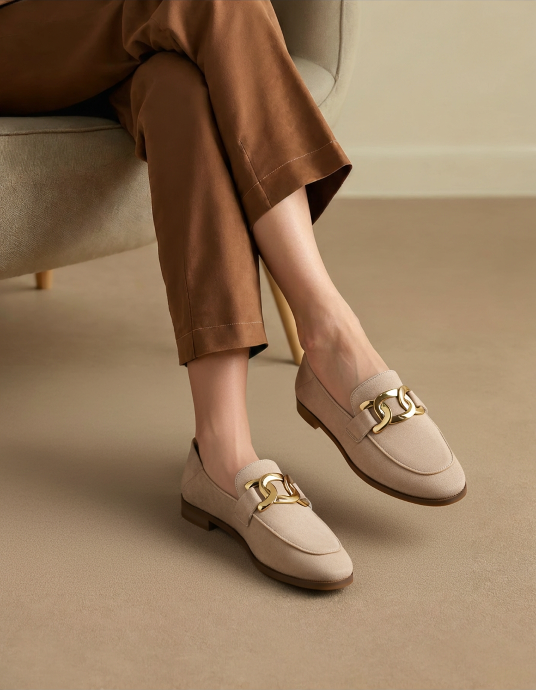 DUCHESS MOCASSINS DAIM