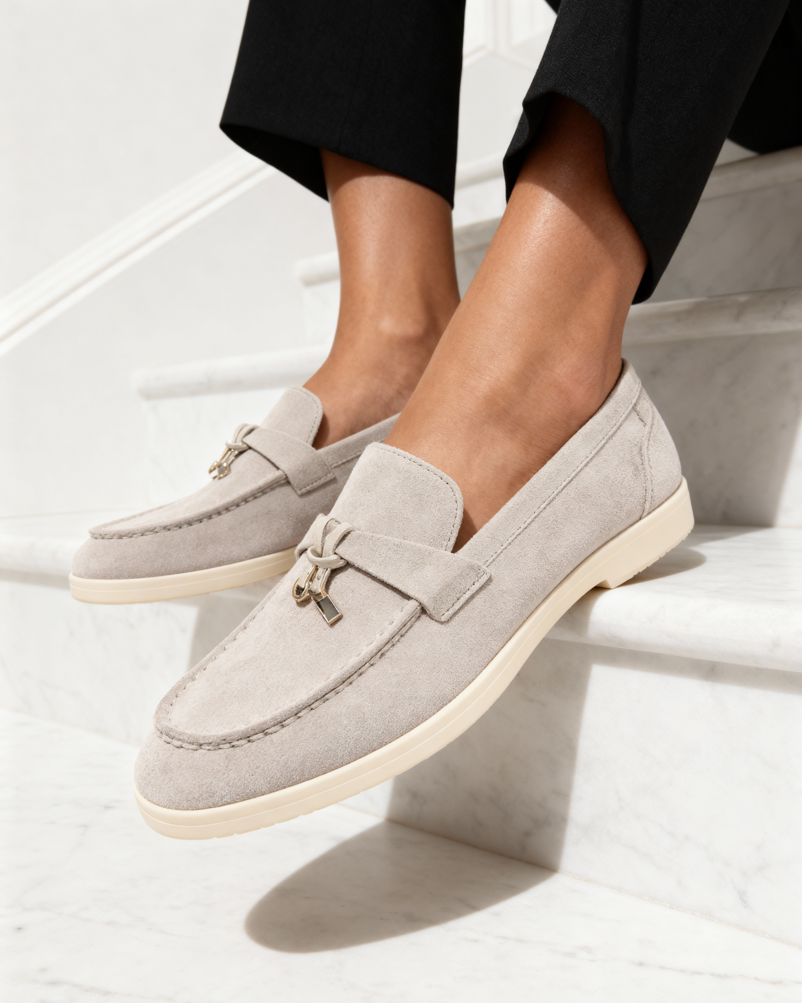 MOCASSINS DAIM DAME