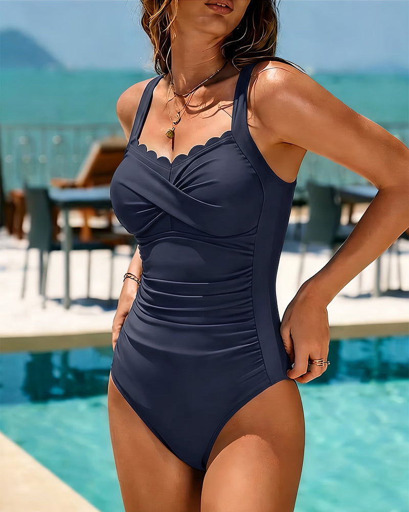 SILHOUETTE MAILLOT UNE PIÈCE CROISÉ