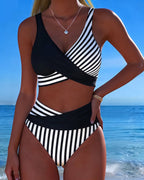 RIVIERA BIKINI CROISÉ RAYÉ