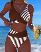RIVIERA BIKINI CROISÉ RAYÉ
