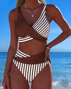 RIVIERA BIKINI CROISÉ RAYÉ