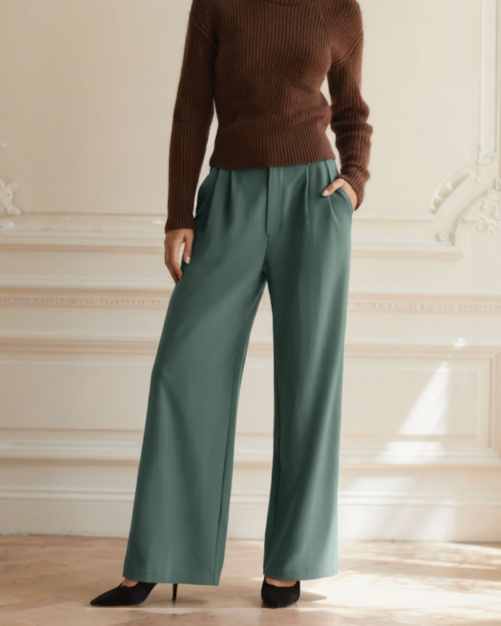 SERENA PANTALON JAMBE LARGE