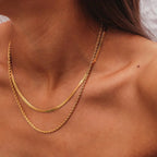 Malena | Duo de Colliers Plaqués Or 18 Carats