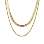 Malena | Duo de Colliers Plaqués Or 18 Carats
