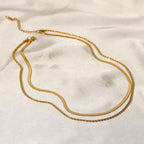 Malena | Duo de Colliers Plaqués Or 18 Carats