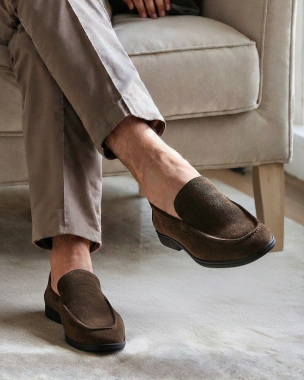 MOCASSINS DAIM PREMIUM SEMELLES