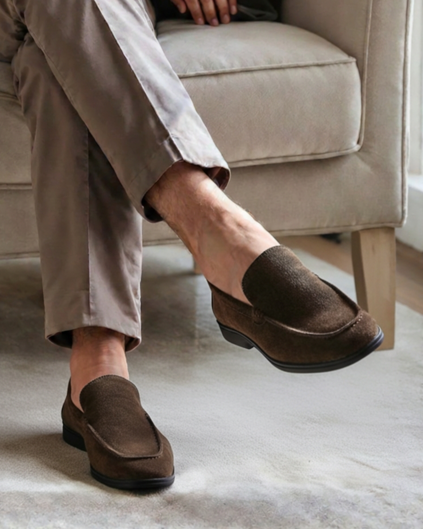 MOCASSINS DAIM PREMIUM SEMELLES