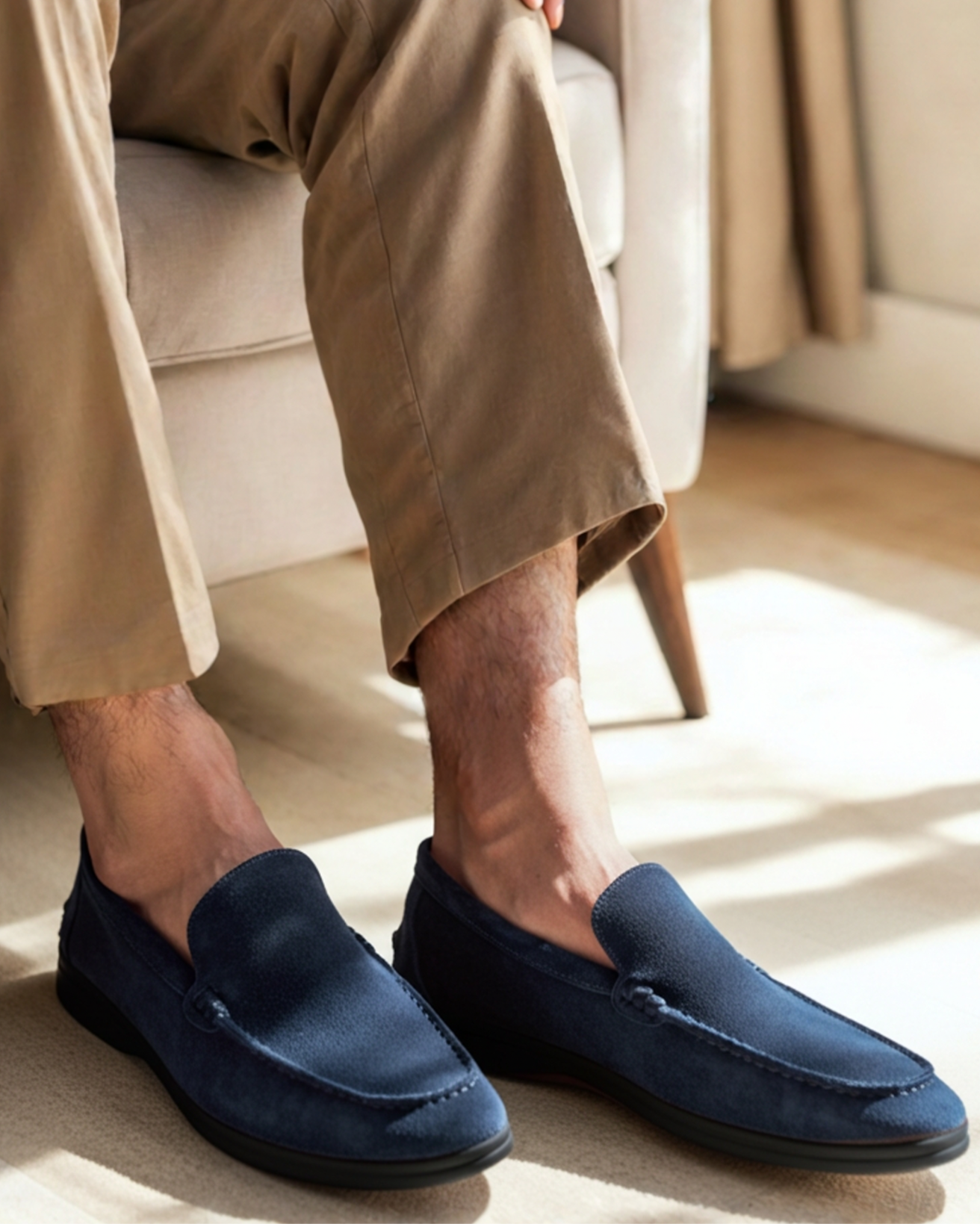 MOCASSINS DAIM PREMIUM SEMELLES